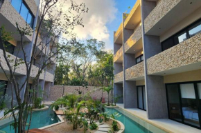 Studio con Terraza, Pileta y baño completo